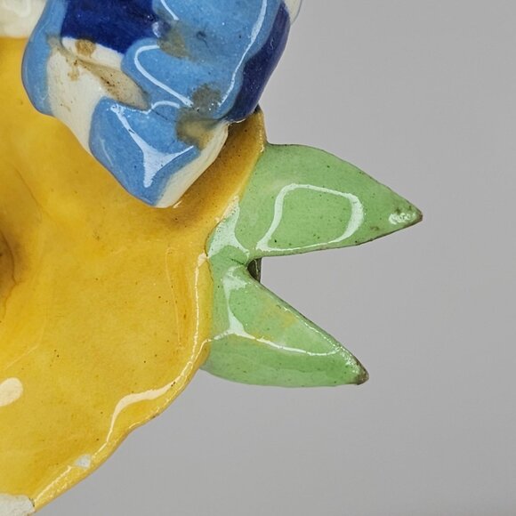 Vintage Di Palma California Pottery Goose Wearing Large Hat Planter Figurine - Picture 10 of 10